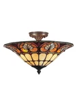 Ceiling Fixture Dale Tiffany 3-LIGHT Antique Brass Plated Zinc Hand-rolled. Fixed Price $260.00.
