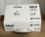 Halo In. White Recessed Lighting With Sloped Ceiling Trim Baffle, 456W. Fixed Price $35.98.