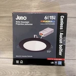 Juno Contractor Select WF6 6-IN Matte Black Switchable Led Downlight. Fixed Price $14.00.