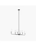 Visual Comfort & Co. Mcgee Foxdale Six Light Linear Chandelier- Black. Fixed Price $295.00.
