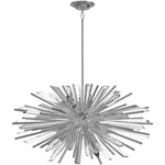 Avenue Lighting HF8203-CH Palisades Ave. Chandelier Chrome With Clear Glass. Fixed Price $1876.00.