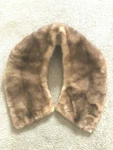 Natural Canadian Mink Collar Light Brown 30" X 7". Fixed Price $29.00.
