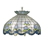 Meyda Lighting 20'W Roseborder Pendant, Zaz Lt Blue - 31209. Fixed Price $637.20.