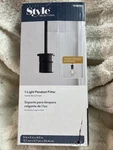 New Style Selections 1-LIGHT Pendant Fitter Matte Black (3786701). Fixed Price $24.48.