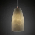 Justice Design Group Clouds 5"T 1-LIGHT Stone Pendant, CLD-8816-28 -matte Black. Fixed Price $63.89.