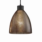 Fusion Dark Bronze Pendant Ceiling Light Black Cord, Mercury Glass, Incandesc. Fixed Price $259.00.