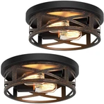 Zhu Yan 2 Pack Flush Mount Ceiling Light,farmhouse Hallway Lighting Fixtures,.... Fixed Price $73.78.