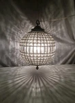 Large 18" Round Crystal Sphere Ball Orb Chandelier Hanging Ceiling Light Fixture. Fixed Price $156.98.