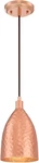 Hammered Copper Mini Pendant - Stylish Indoor Lighting Fixture. Fixed Price $111.99.