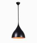 Kenroy Home 93741BL Modern Light Pendant Matte Black And Gold-lined Interior. Fixed Price $55.00.