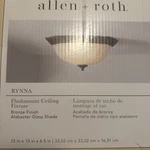 Allen+roth. Ryan 1-LIGHT Flush Mount Ceiling Fixture. Fixed Price $50.00.