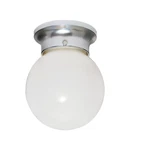 Nuvo SF77-111-1 Light Ball FIXT-8" Flush W/white Glass-polished Chrome Finish. Fixed Price $11.25.