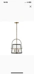 Hinkley Lighting 38113HB Tournon Medium Pendant-heritage Brass Finish. Fixed Price $225.00.