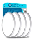 Flush Mount Ceiling Light, 24W Led STANDARD-12INCH-4PACK, White. Fixed Price $56.17.