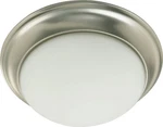 11.5 Inch One Light Flush Mount-satin Nickel Finish Ceiling Quorum. Fixed Price $50.00.