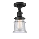 Innovations Sm CANTON-1CH 6" Semi, Amber/black/seed Bell 517-1CH-BK-G184S. Fixed Price $156.64.