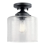 Kichler Lighting Winslow 1-LIGHT Semi Flush Mount Ceiling Black. Fixed Price $104.97.
