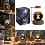 Crystal Ball Cosmic Dinosaur Indoor Night Light Usb Power Warm Bedside Bir. Fixed Price $75.75.
