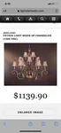 Luxury Chandelier. Minka-laveryfifteen Light Wood Up (1368-196C).. Fixed Price $300.00.