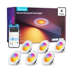 6PC Govee 6IN Smart Recessed Downlight Rgbww Wi Fi/bluetooth 1000 Lm (H601C). Fixed Price $80.00.