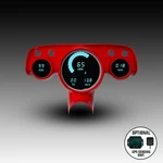 Intellitronix Teal Led Gauge Set With Gps Sending Unit For 1957 Chevy Bel Air. Fixed Price $595.24.