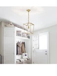 Anjiadengshi Lantern Pendant Light Iron Cage E26 CL012SBG-GOLDEN. Fixed Price $54.00.