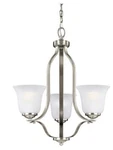 Sea Gull Emmons Light 20 Inch Chandelier, Brushed Nickel, 3139003-962. Fixed Price $109.98.