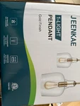Jeenkae Modern Brass Glass Kitchen Pendant Lighting Rod-hung Gold Lig.... Fixed Price $38.00.
