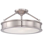 Minka Lavery Harbour Point 4177-84 19" Semi-flush Ceiling Light Fixture Nickel. Fixed Price $199.99.