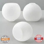 3 Pack Fixture Replacement Globe Shade 6" Diameter E26 Base Frosted Glass Lampsh. Fixed Price $72.97.
