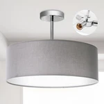 Somsom Ceiling Light Semi-flush Mount Modern Fabric Pendant Shade Large. Fixed Price $131.87.