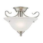 Livex Lighting 6109 Nickel Coronado 1-LIGHT Semi-flush Ceiling Fixture. Fixed Price $149.96.