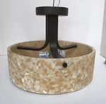 Encompass Lighting Group. With An Onyx/quartz Looking Cylinder Shade.. Fixed Price $50.00.