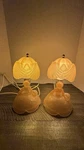 Southern Belle Lamps Pink Glass Lady Shell Shade Boudoir Art Deco Set 2. Fixed Price $139.99.
