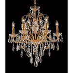 Six Light Chandelier-royal Cut Crystal Type-gold Finish. Fixed Price $273.95.