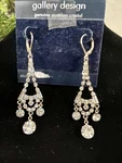 Vtg Crystal Chandelier Earrings Gallery Design Austrian Nos Bridal Prom. Fixed Price $19.99.