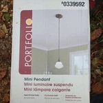 New Portfolio Aged Bronze Mini Pendant Light 33564. Fixed Price $24.95.