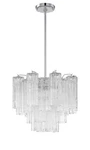 Polished Chrome Four Light Chandelier From The Addis Collection. Fixed Price $898.00.