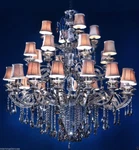 K9 Crystal Chandelier - 28 Light Polished Chrome Sassari. Fixed Price $3249.99.