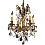 Elegant Lighting 9204D17FG/RC Rosalia Mini Chandelier French Gold. Fixed Price $850.00.