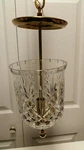 Waterford Crystal Pendant Chandelier Light Fixture - Made In Ireland. Fixed Price $1650.00.