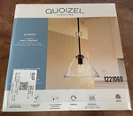 Quoizel Allgood Seeded Glass Cone Pendant Light Textured Farmhouse Matte Black. Fixed Price $74.95.