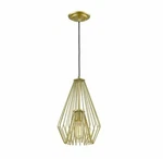 Z-lite Quintus 442MP-MG Metallic Gold 1-LIGHT 9-1/4"W Abstract Mini Pendant. Fixed Price $74.72.