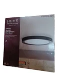 Home Decorators Calloway 15 In. Matte Black Selectable Led Flush Mount. Fixed Price $45.00.