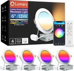Lumary Smart Gimbal Recessed Lighting 6 Inch Max, 2.4GHZ Wi-fi Led. Fixed Price $139.99.