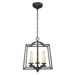 Golden Lighting Athena 3-LIGHT Pendant, Natural Black 3072-3PNB. Fixed Price $84.99.