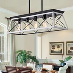 5-LIGHT Pendant Lights Fixture, Farmhouse Chandeliers For Dining Room, Rustic Is. Fixed Price $202.98.