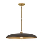Hinkley Lighting Sadie 1LT 24" Dome Chandelier, Brass/black 48165LCB-BK. Fixed Price $449.00.
