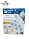 Commercial Electric Wink Compatible 4 In. 65W Equivalent White Led Smart Recesse. Fixed Price $12.79.