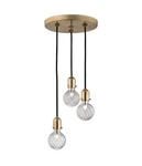 Hudson Valley Marlow 3-LIGHT 10"W Multi Pendant, 1103-AGB Aged Brass. Fixed Price $74.89.